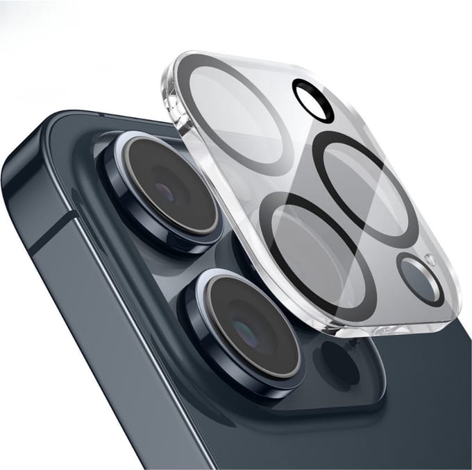 Viewr Camera Lens Protector iPhone 15 Pro / 15 Pro Max – 9H Gehard Glas Camerabeschermer