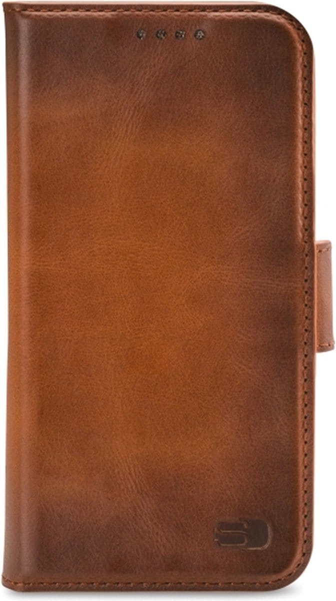 Senza Desire Leather Wallet - Geschikt voor Apple iPhone 14 - Plus Burned Cognac