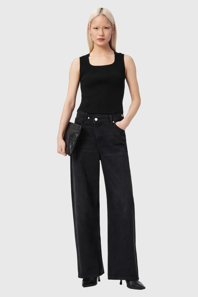 AllSaints Cruz Bodice Black Taglia: M | Canottiere Outlet | Donna | Nero