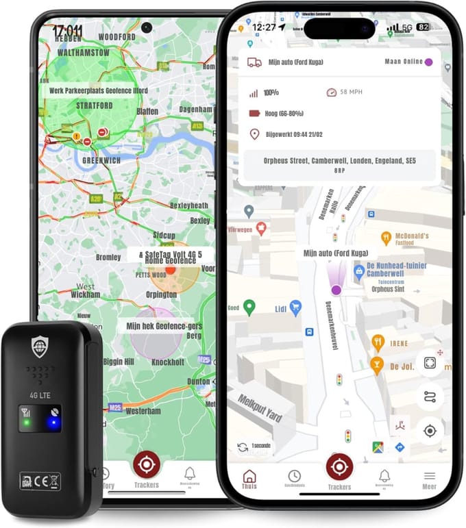 RVV® GPS Tracker fiets - GPS Tracker - GPS Trackers - Zwart - 4cm x 2cm x 7cm