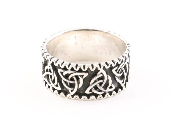 Zilveren ring met oneindige knoop - maat 22
