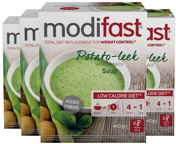 Modifast Intensive Soep Potato-Leek - 4 x 440 gr - Voordeelverpakking