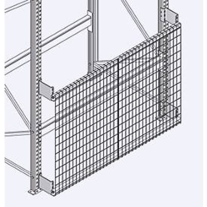 Roosterachterwand GRM-set 9, stellinghoogte 4700 x stellinglengte 2700 mm