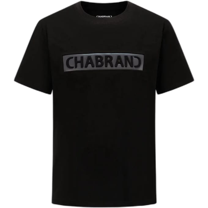 T-shirt met ingelijst logo Chabrand