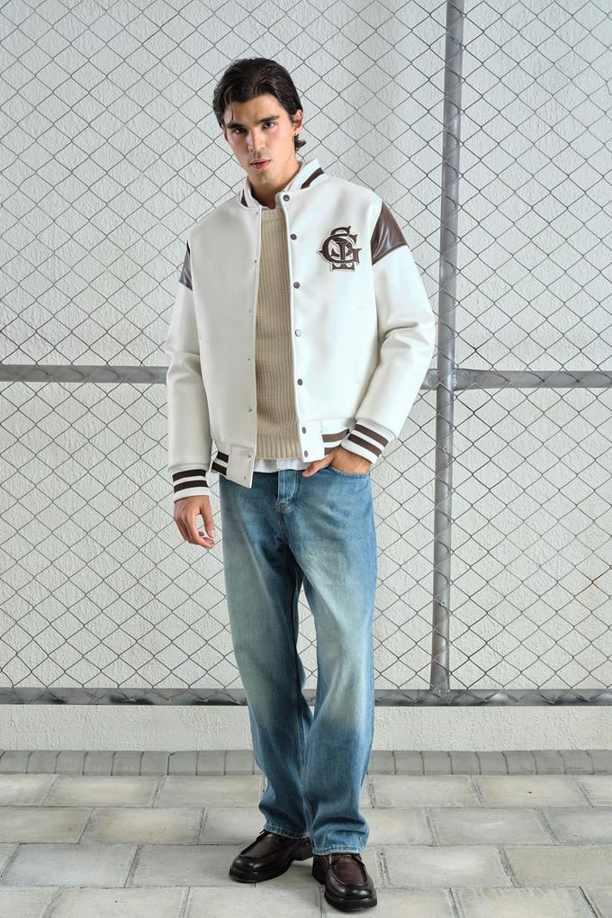 Faux leren bomberjack