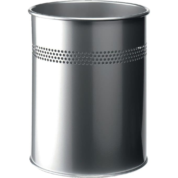 Papierbak Durable 3300-23 15 liter 30mm perforatie zilver