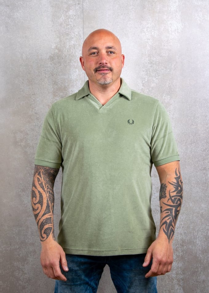 Fred Perry Open Collar Toweling Polo