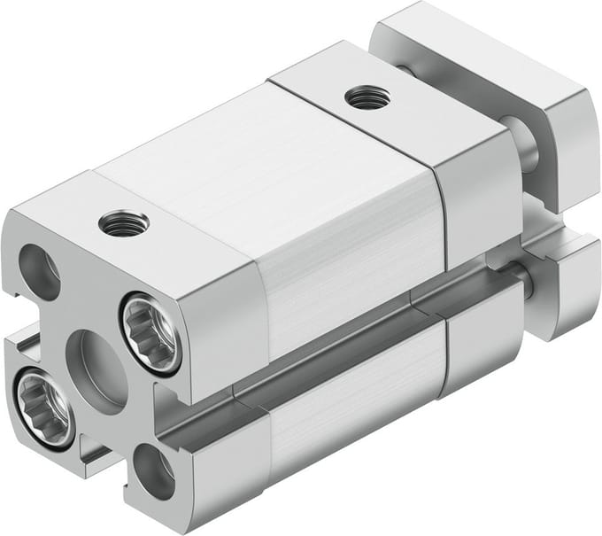 Festo Compacte Cilinder 12mm Boring 10mm Slag ISO 21287 Dubbelwerkend - 554206 - P2DMT