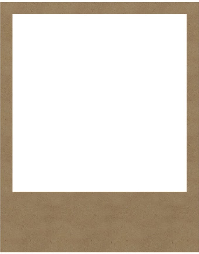 Gomille MDF Figuur photobooth lijst polaroid 49x62 cm duurzaam hout.