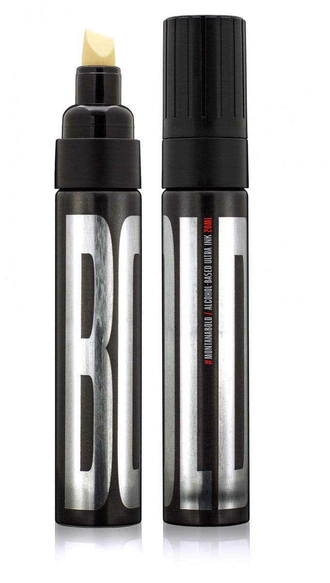 Montana BOLD Alcohol Marker 10mm Chisel Zwart
