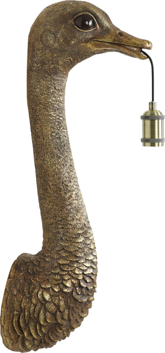 Light & Living Wandlamp Ostrich - Brons - 25x19x72cm - Binnen Modern