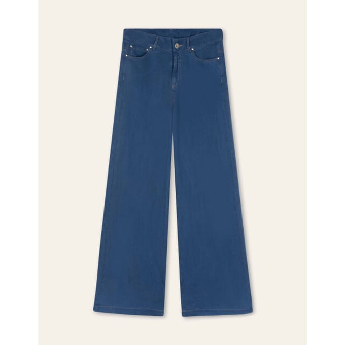 Oilily Proof Broek Petite- maat42 Blauw indigo
