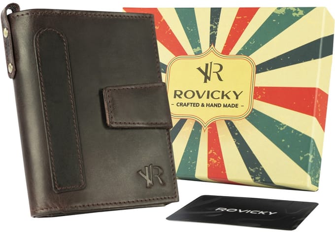 Rovicky - Portemonnee - Retro Stijl - Heren - RFID
