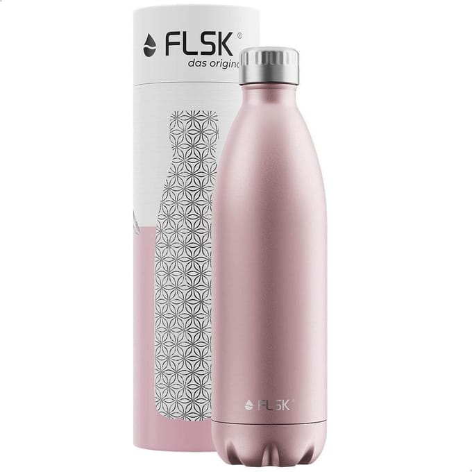 FLSK BOTTLE Thermos Drinkfles - Vaatwasmachinebestendig - 1000 ml - Rosegold