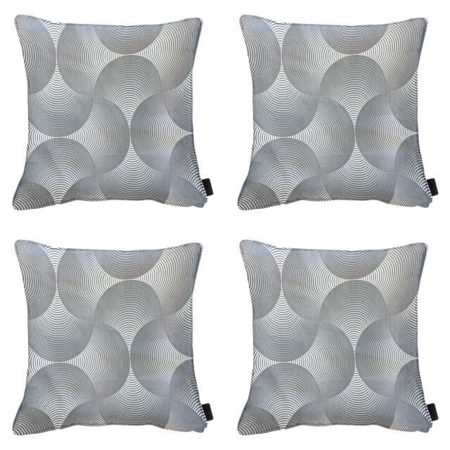 Madison - Sierkussen Napels - Grijs - 50x50x10cm - Set van 4