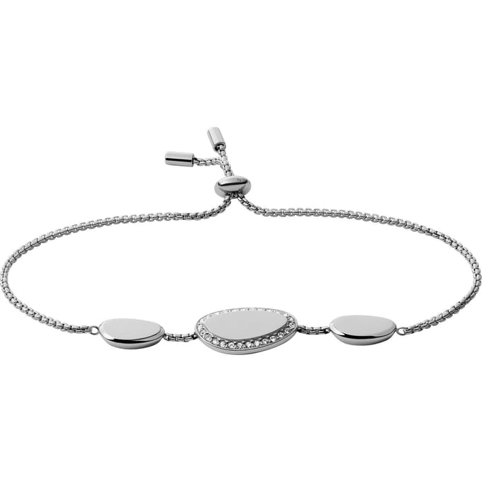 Skagen Dames Staal Glass Stone One Size Zilver 32019236