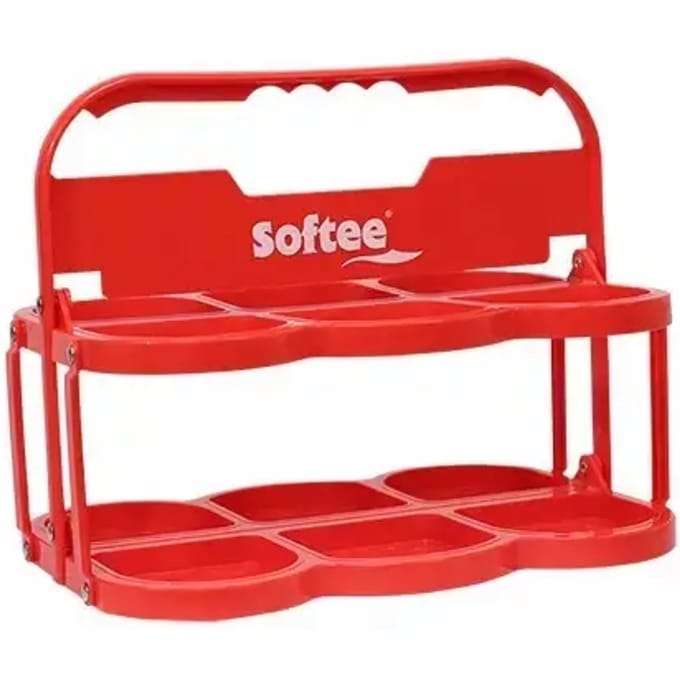 Opvouwbare Flessenhouder Deluxe Voor 6 Flessen Rojo