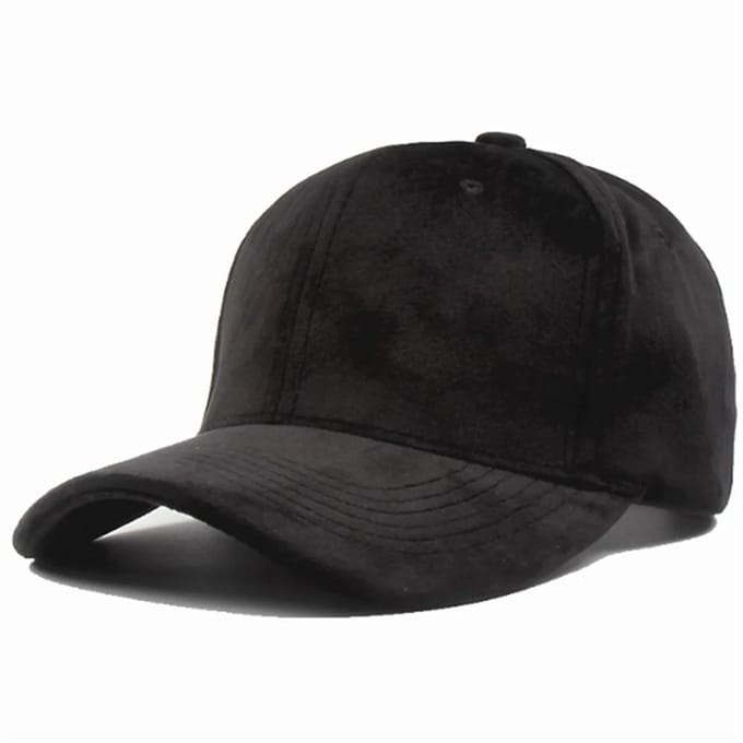 Zwart Grijs Suede Snapback Baseballpet Dames Mode Straat Hip Hop Hoed Adjustable zwart