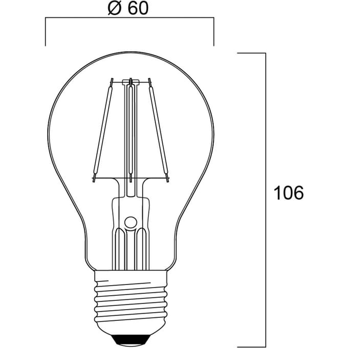 Sylvania ToLEDo Retro LED lamp E27 4.1W oranje
