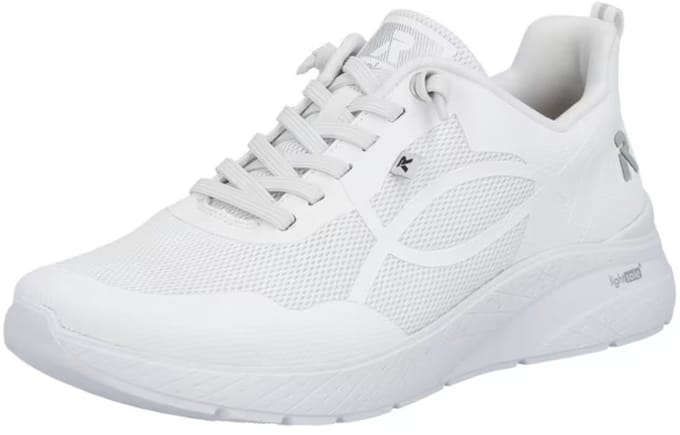 Rieker Dames Sneaker Sneaker Casual Comfortabel Memory-Foam M8551-80 Wit