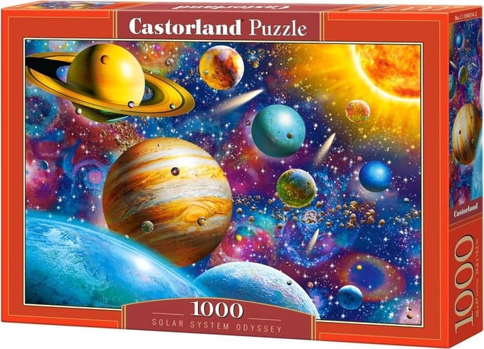 Castorland Solar System Odyssey – Puzzel – 1.000 stukjes – Satijnen afwerking – Perfecte pasvorm – Europese kwaliteit