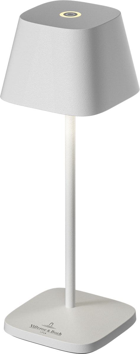 Villeroy & Boch | Neapel Micro | Oplaadbare tafellamp | in-outdoor | IP65 | Dimbaar |Wit