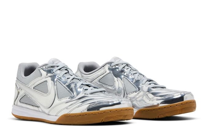 Nike Gato LV8 Metallic Zilver Wit Kauwgom Lichtbruin 42 gray
