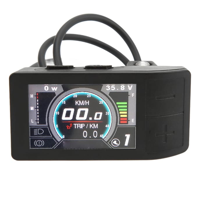 LCD Display ABS 500C Kleurindicator Meter Bedieningspaneel Elektrische Fiets Accessoire voor Bafang BBS01 black