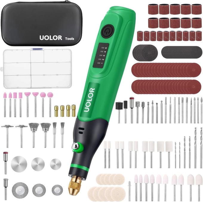 Multifunctioneel Gereedschap - Rotatiegereedschap Mini Slijper - Hobby & Knutselen - 158 Delig Accessoireset