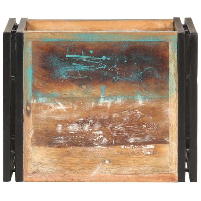 vidaXL - Bijzettafel - 40x30x40 - cm - massief - gerecycled - hout