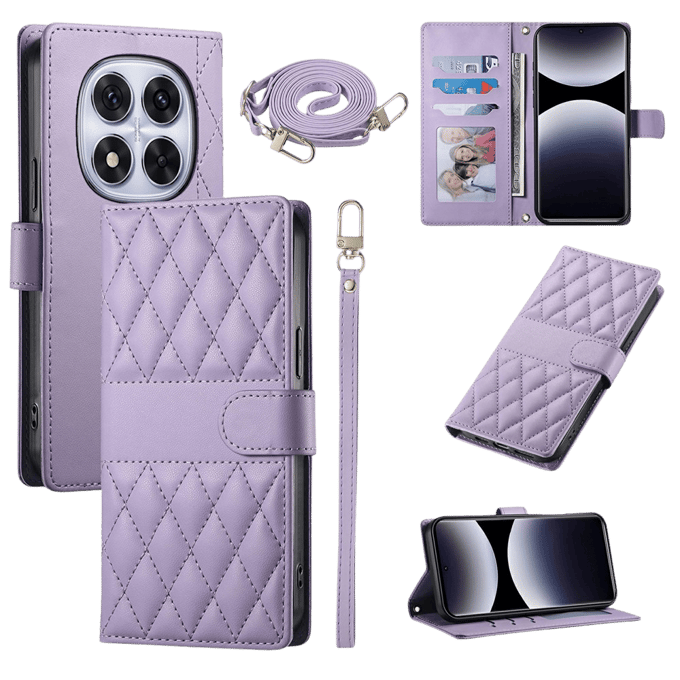 Comfycase Xiaomi Redmi Note 15 Pro Bookcase met Koord Paars