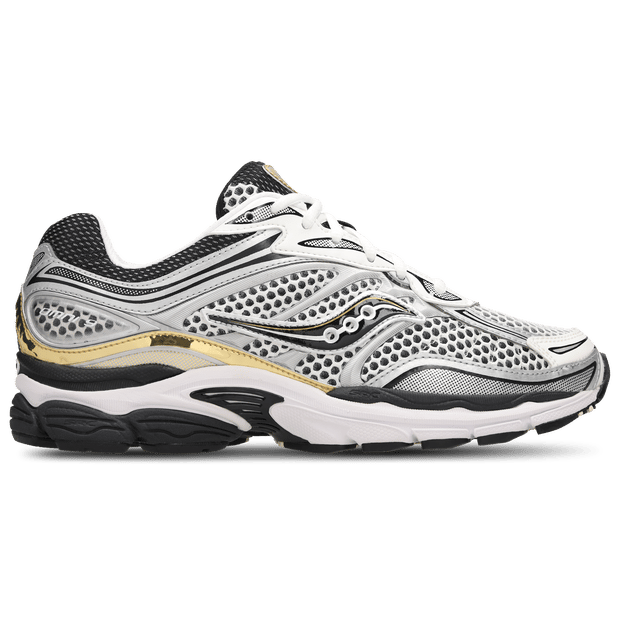 Saucony Progrid Omni 9 Sneakers - Leatherlook - Dames - Zilverkleurig - Maat 43