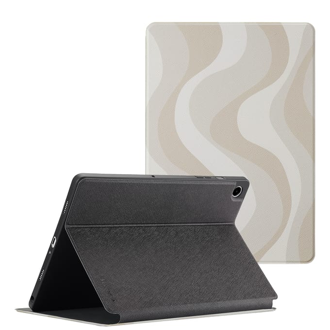 Selencia Tablet Hoes - Geschikt voor Samsung Galaxy Tab A9 Plus - Tablethoes - Beige
