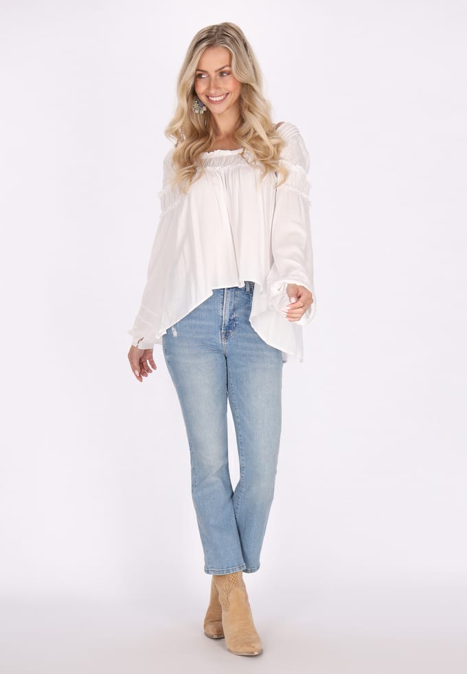IZIA Blouse Dames wolwit