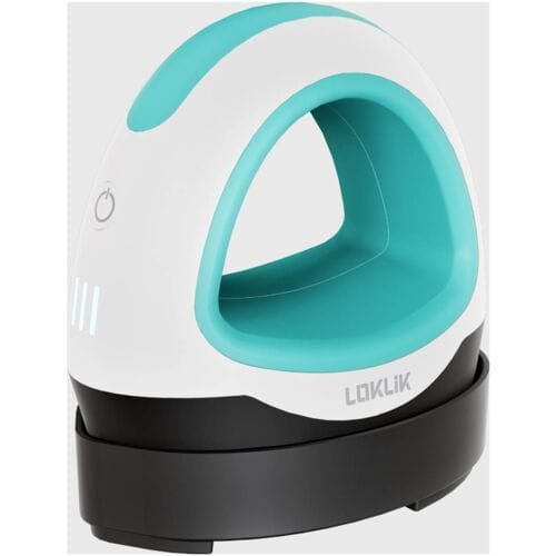 LOKLiK Mini Hittepers Compacte Warmtepers Opstrijkbaar Textiel Print - Blauw