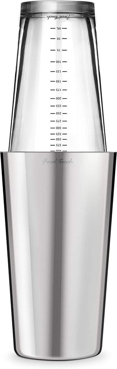 Professionele Cocktail Shaker Roestvrij Staal 800ml met Meetglas