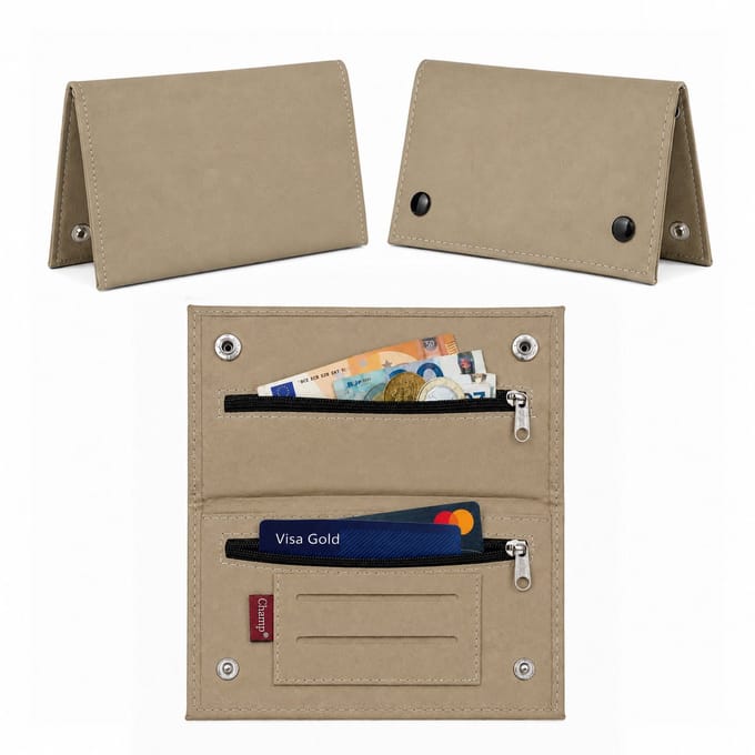 Champ Shag Etui - Tabak Etui - Kunstleer - 4 Vakken - Unisex - Beige