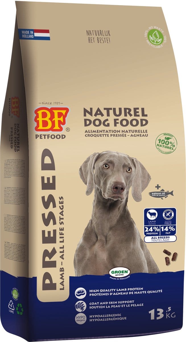 BF Petfood - Geperst Lam/Rijst Premium - 13,5 kg