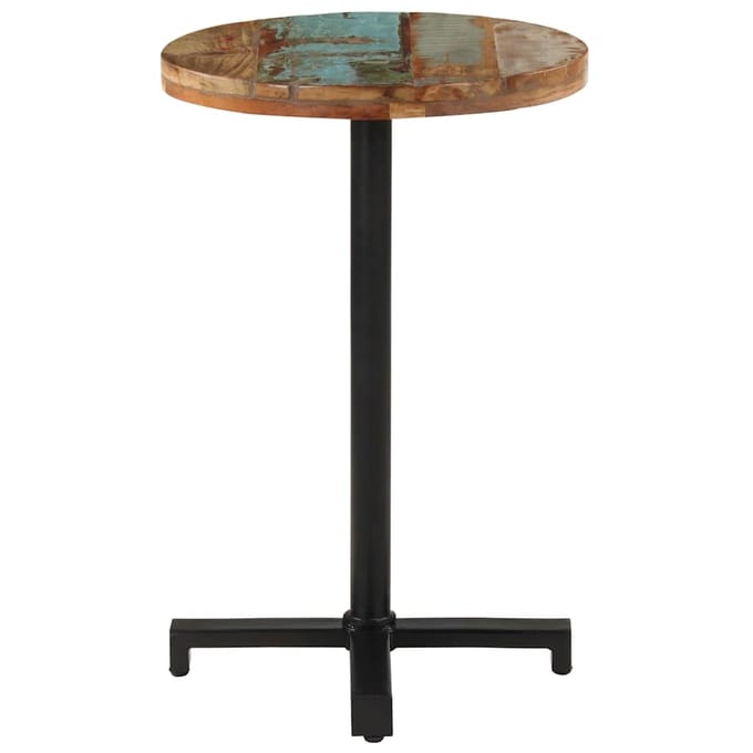 vidaXL - Bistrotafel - rond - Ø50x75 - cm - massief - gerecycled - hout