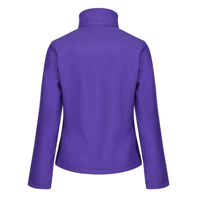 Regatta Opvallende Dames/dames Ablaze Afdrukbaar Soft Shell-jasje (Paars/Zwart)