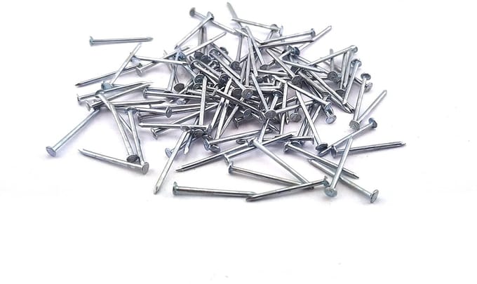 100 Stuks Verzinkte Stalen Nagels Geribbeld Gehard 2,2 x 50 mm