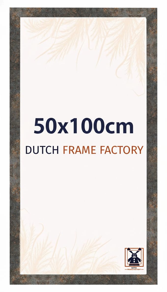 Fotolijst 50x100 cm - MDF - Geoxideerd Metaal - Benno