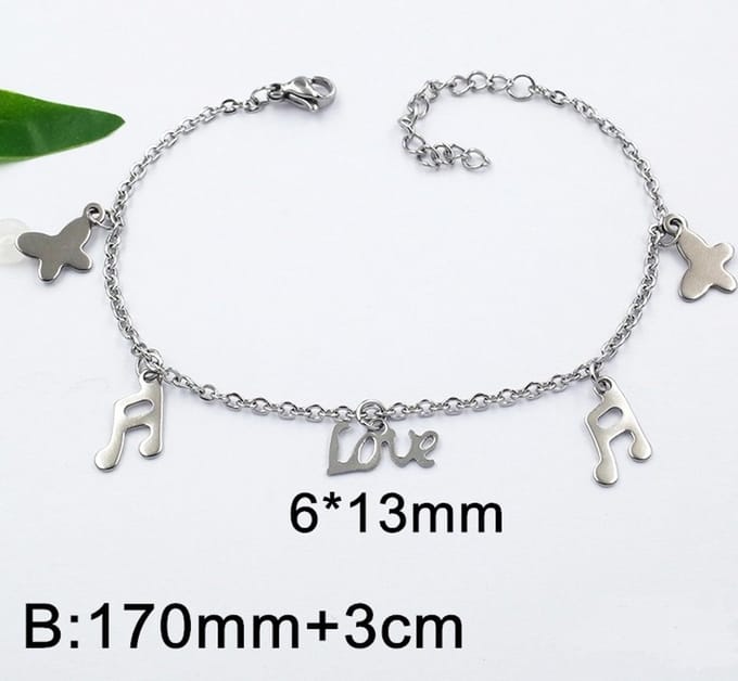 Armband staal 4328
