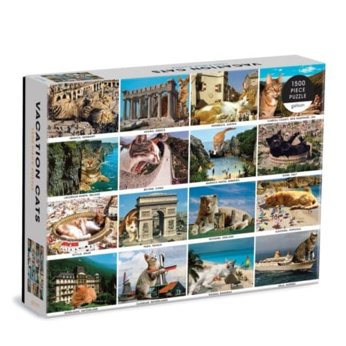 Vacation Cats 1500 Piece Puzzle - Galison