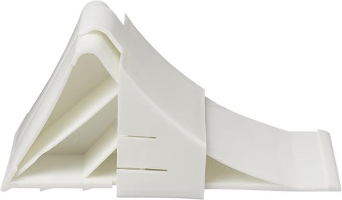 ProPlus Wielkeg met houder - kunststof - 220 x 100 x 90 mm - wit