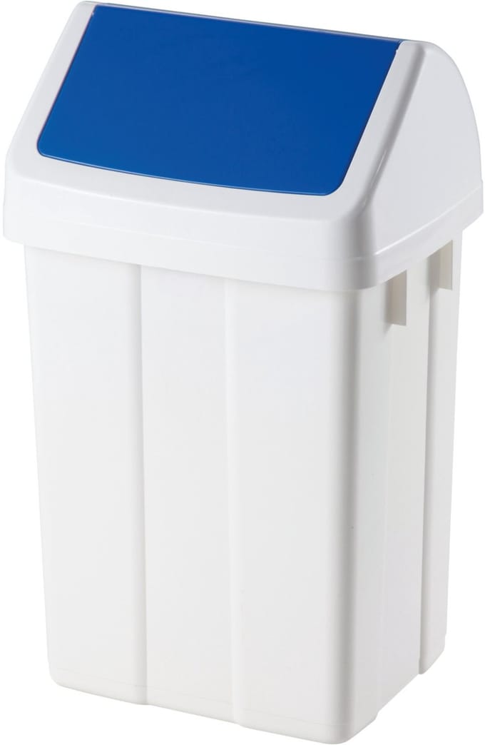 Meva - Afvalemmer voor Recycling - Blauw - 25L - Met Deksel