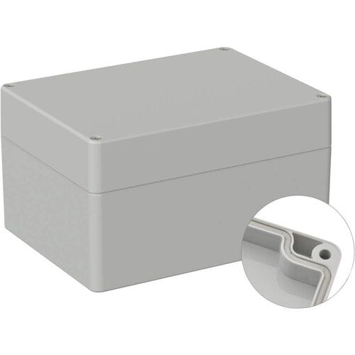 TRU COMPONENTS TC-9065676 Industriële behuizing 160 x 120 x 90 ABS Grijs-wit (RAL 7035) 1 stuk(s)