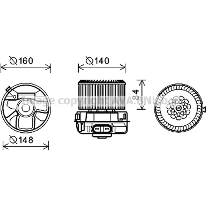 Interieurventilator AVA COOLING PE8369