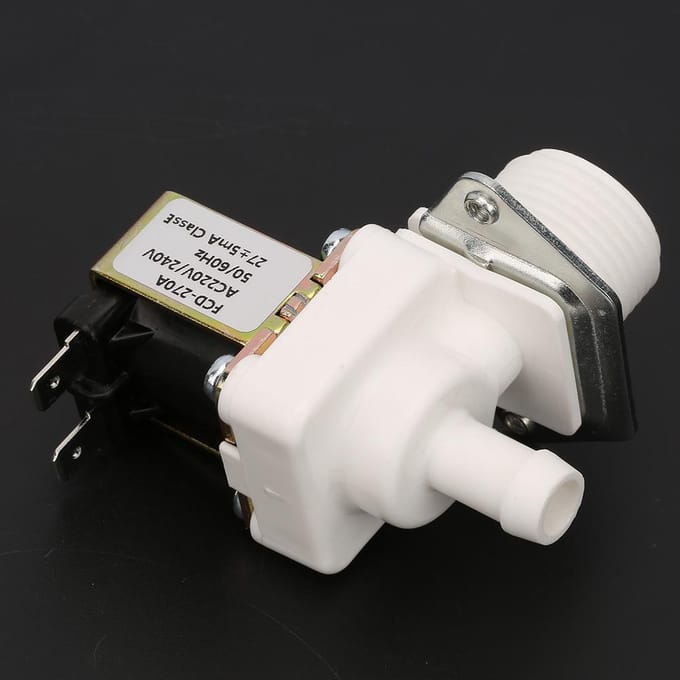 AC 220V N C Type Normalement Fermé Électrovanne Électrique en Plastique pour Machine à Glaçons