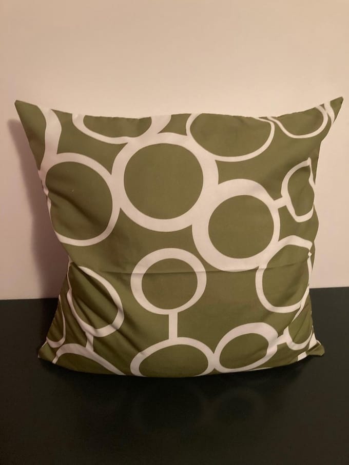 Nordic Geometry Collection Kussenhoes – Olive Green Edition - 45x45 cm